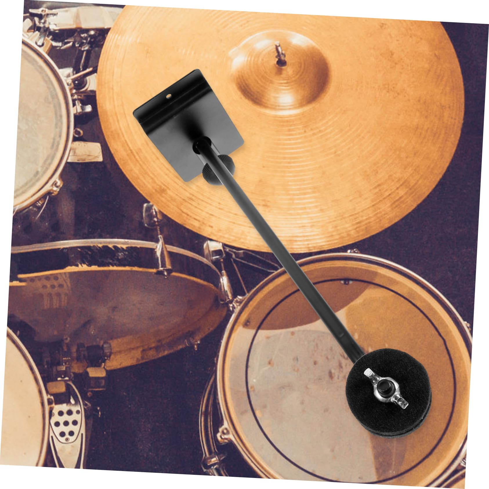 Soporte de Exhibición de Platillos de Hierro Negro para Cymbals de 8-22 Pulgadas, Resistente y Protector, Adecuado para Colgar y Mostrar Platillos de Percusión