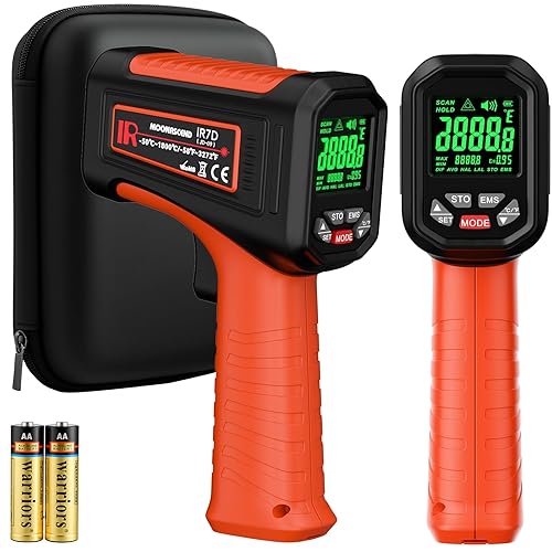 501 Infrared Thermometer Laser Temperature Gun -583272, Meat Food Pizza Oven Grill Thermometer for Griddle Accessories, Heat Gun for Cooking, HVAC,