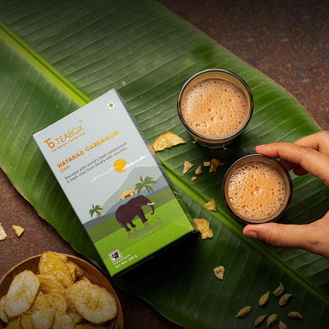 Teabox Wayanad Cardamom Chai | From God's Own Country | Blended With The Best Cardamom Found In The World, 250 Grams - Image 4 thumbnail