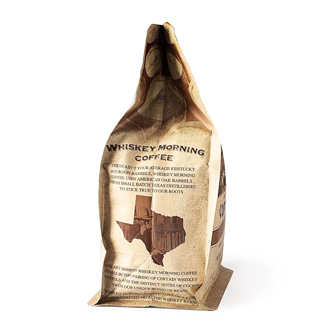 Café Whiskey Morning Bourbon Barrel Aged en Grano, Tostado Medio, 10 oz miniatura 4