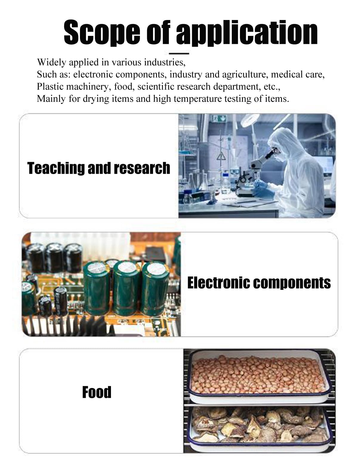 Horno digital de laboratorio de 600 W, controla con precisión la temperatura ambiente +10-300 ℃, incubadora eléctrica de temperatura constante con pantalla digital, incubadora digital