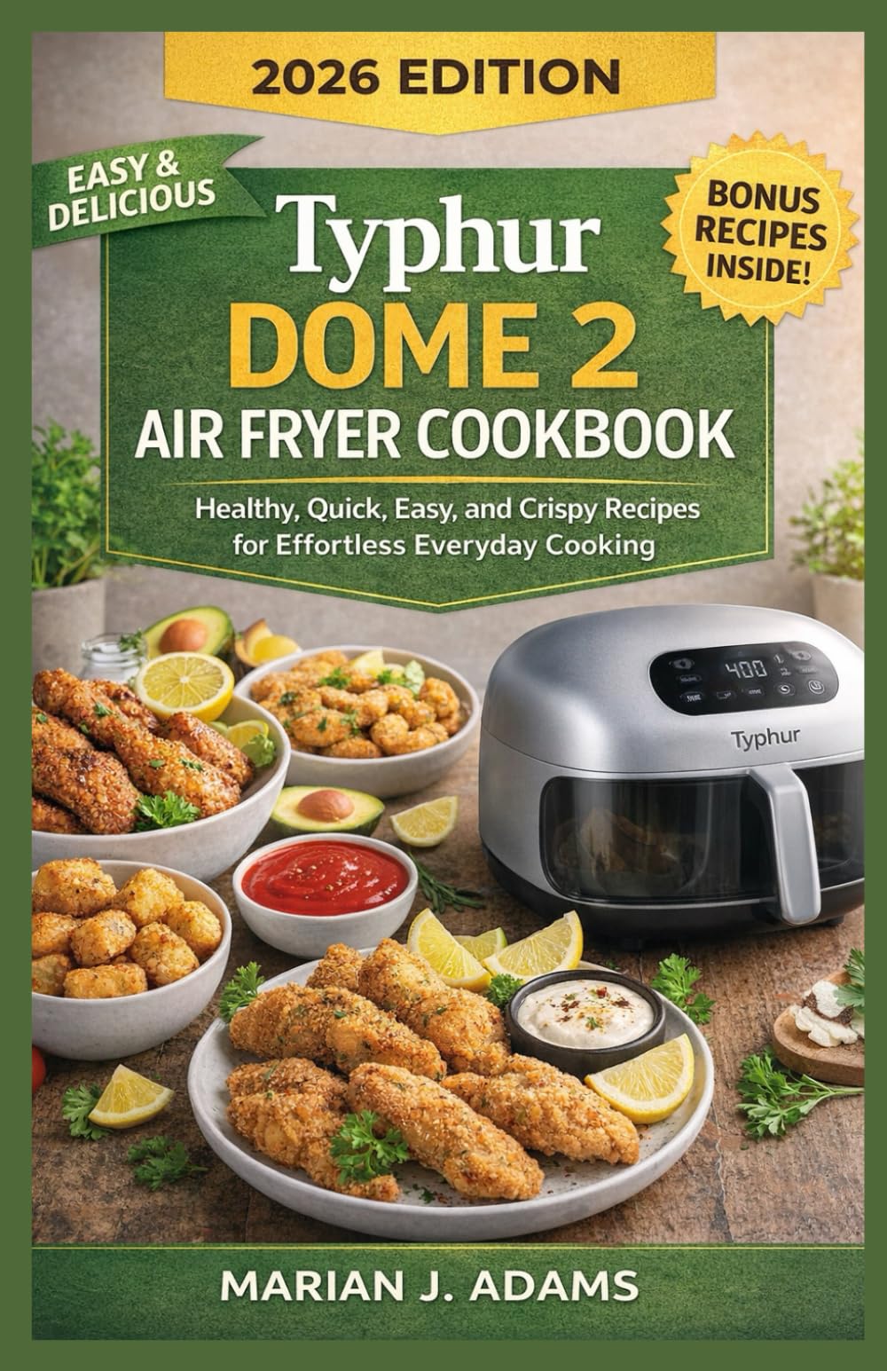 TYPHUR DOME 2 AIR FRYER COOKBOOK: Healthy, Quick, Easy, and Crispy Recipes for Effortless Everyday Cooking