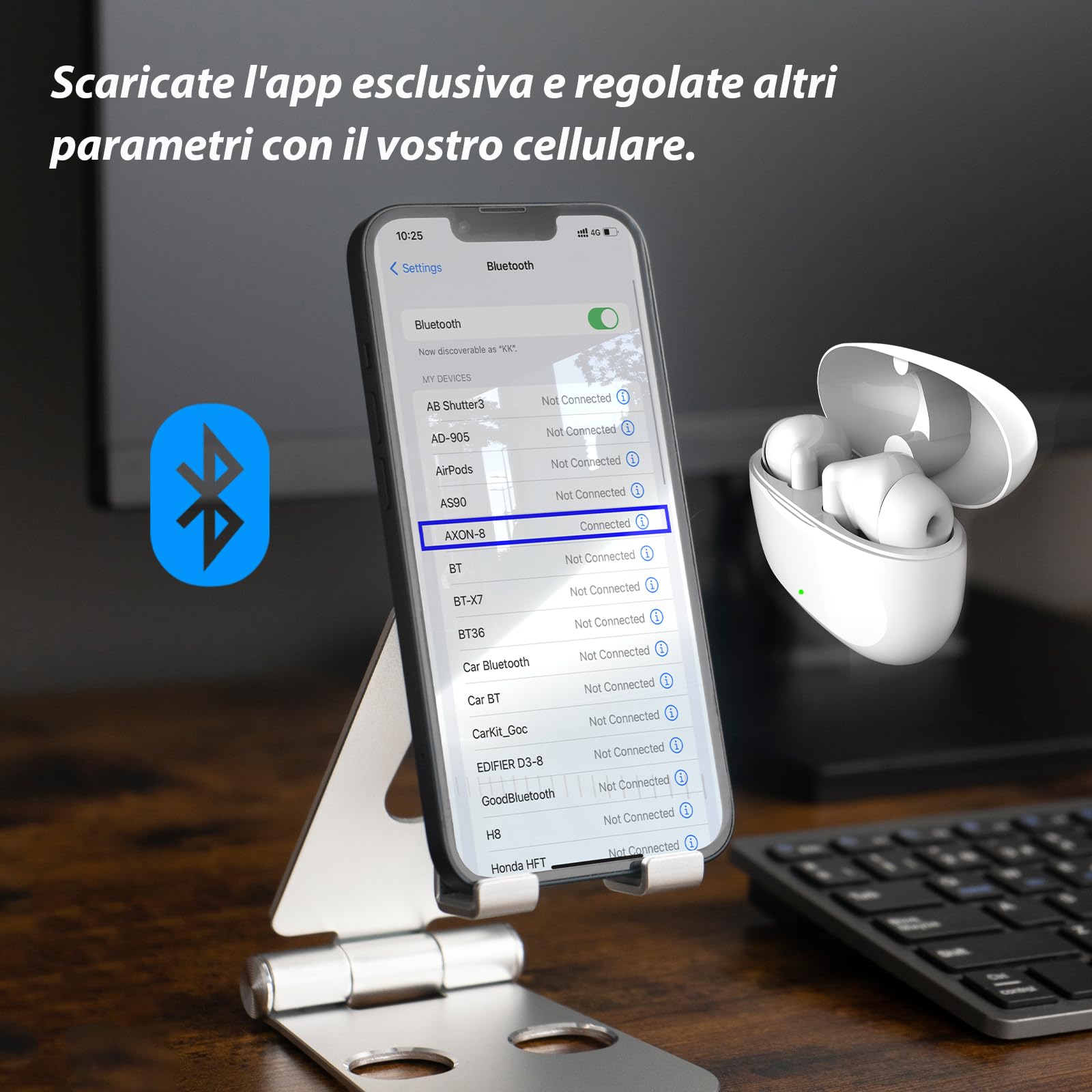Britzgo Appareil rechargeable avec annulation intelligente du bruit et Bluetooth pour personnes âgées et adultes (A3-Blanc)