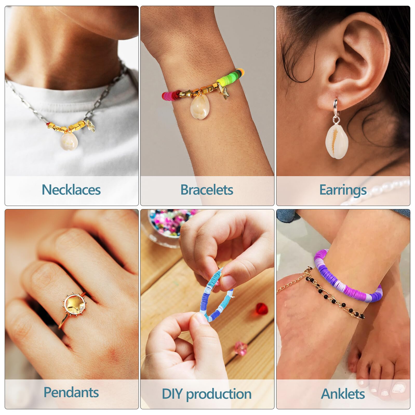 Mobestech Bracelet de Perles DIY pour Débutants, 1 Set, Kit Création Bijoux