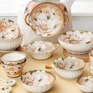 餐具10件套,豪华现代餐具2人餐具套装,碗盘勺,家庭礼品,乔迁,婚礼,生日。