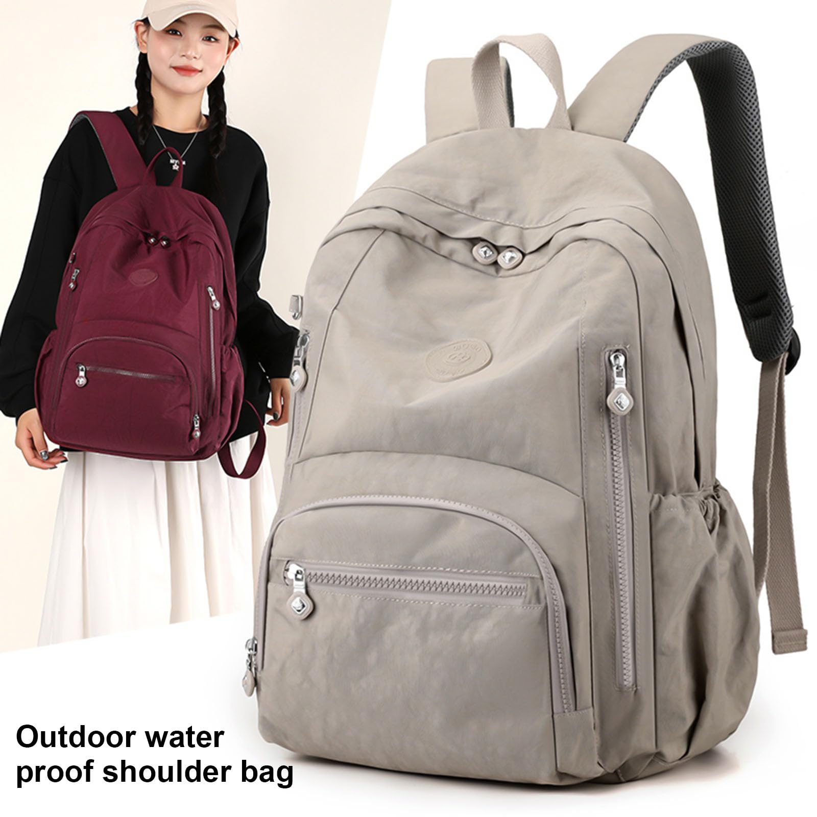 Zaino Per Laptop Studente Scuola Uomo Viaggio Resistente All'acqua Donna Capacità Laptop Da Viaggio Capacità Studente Scolastico