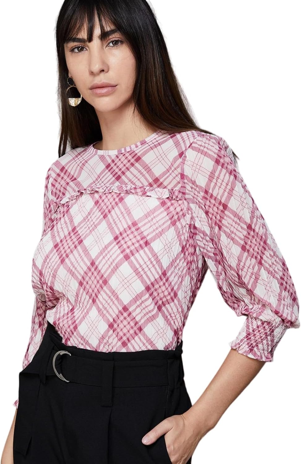 Code by Lifestyle Women Polyester Regular Fit Printed Top