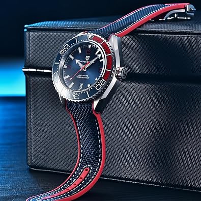 CADISEN Pagani Design Men's Automatic Mechanical Sport Diving Watch NH35 Movement Ceramic Bezel Waterproof 100M PD-1679