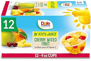 Fruit Bowls Snacks Cherry Mixed Fruit Cups Easy Food