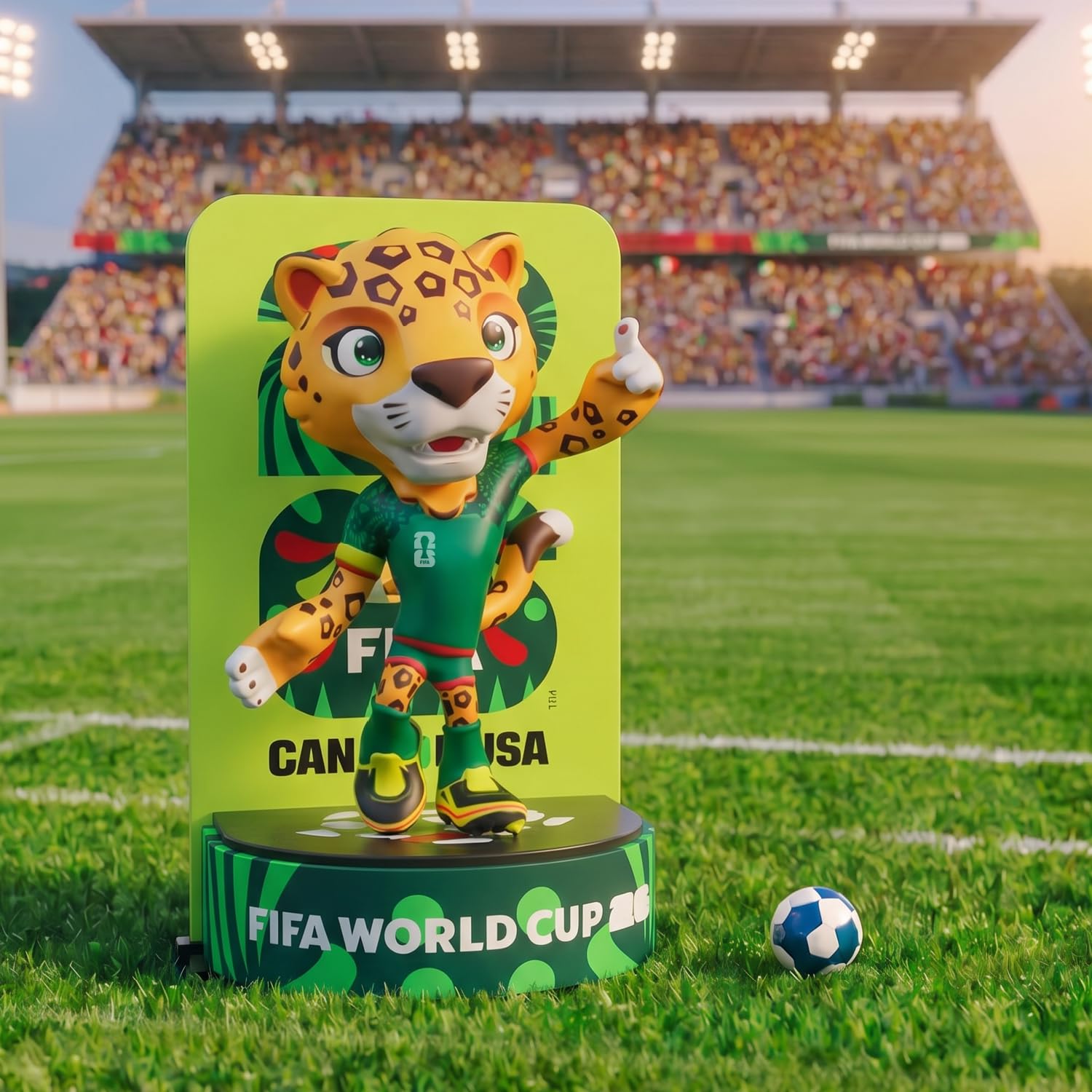 記念グッズ FIFA WORLD CUP THE GRASS OF FINAL MATCH Sanyetral FIFA 2026 World Cup Official Licensed Mascot Figurines