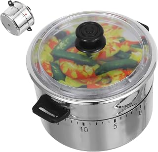 VINTORKY Cute Mechanical Kitchen Timer for Cooking Management Retro Flower Design Countdown Timer for Adults and Boy Girl for Baking and Cooking Tasks