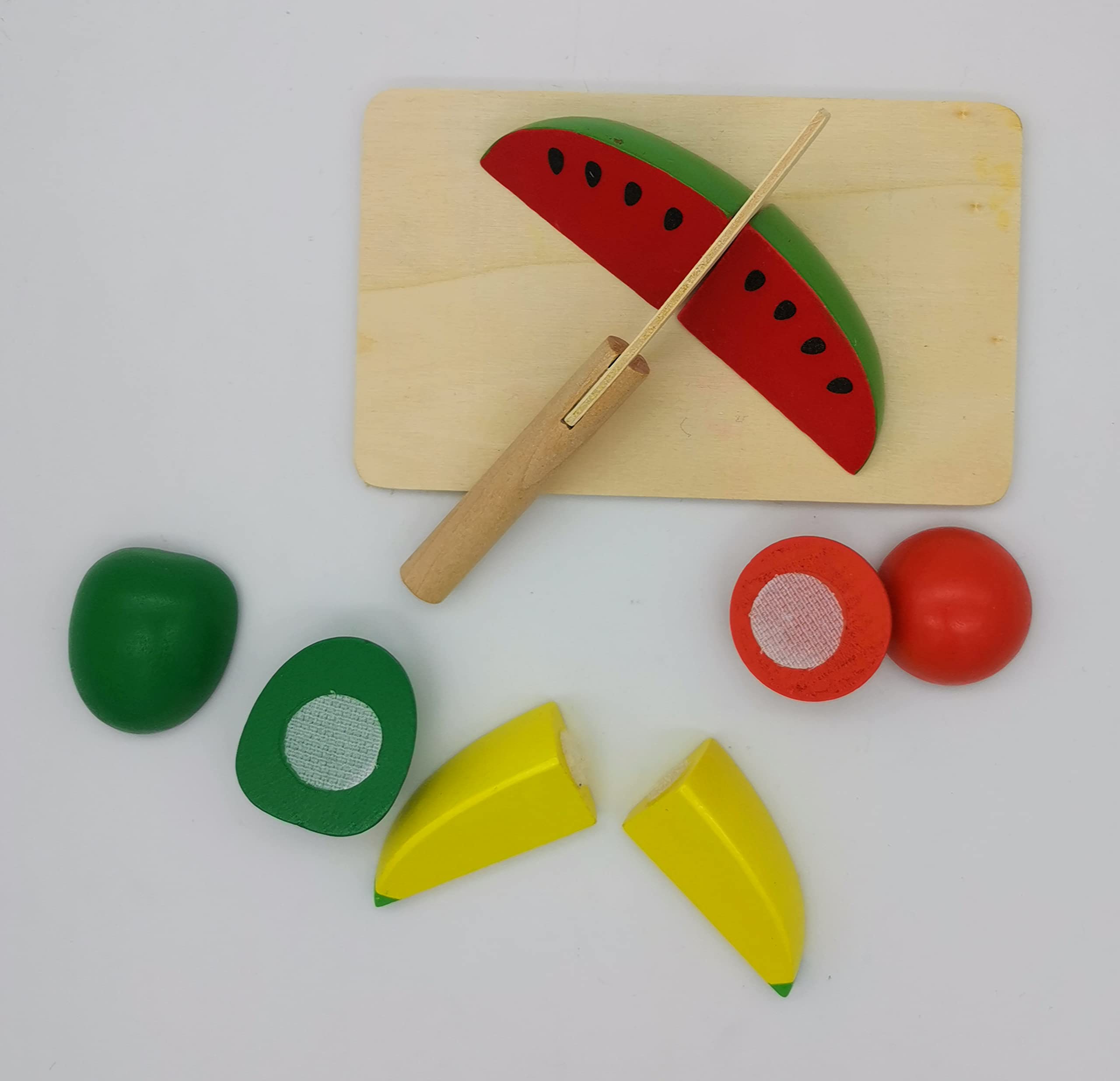 KASBA Wooden Fruit Cutting Set Toy for Kids, 4pcs Fruits, 1 Chopping Board, 1 Knife. (B0BMQLX8X1) Amazon Price History, Amazon Price Tracker