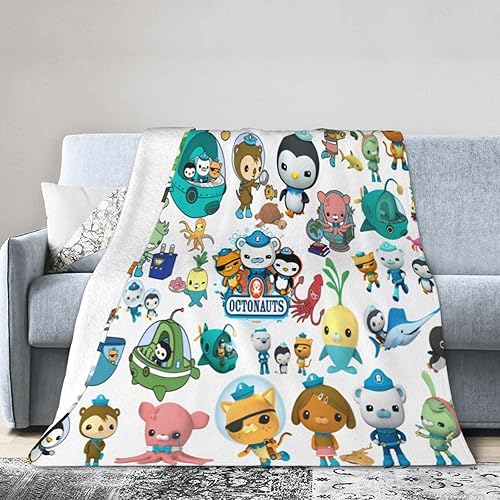 Miniatura 2 de Manta de franela polar para todas las estaciones, peso ligero, para sala de estardormitorio, manta cálida de 60 x 50 pulgadas.