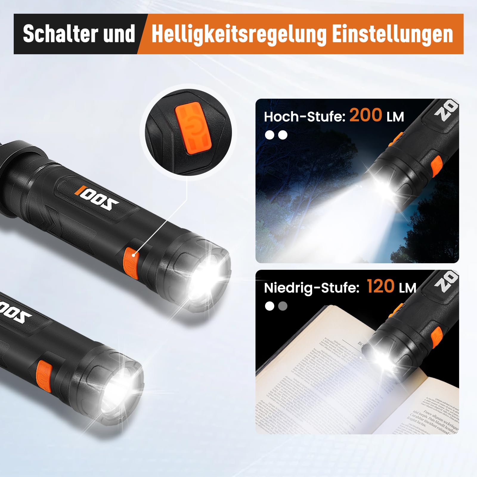 ZOOI Geschenke für Männer, Abnehmbare Magnetische Leselampe Halslampe, Geburtstagsgeschenk Gadgets für Männer Geschenke, Papa Geschenk Nackenlampe Camping Gadgets Jahrestag Geschenk für Ihn
