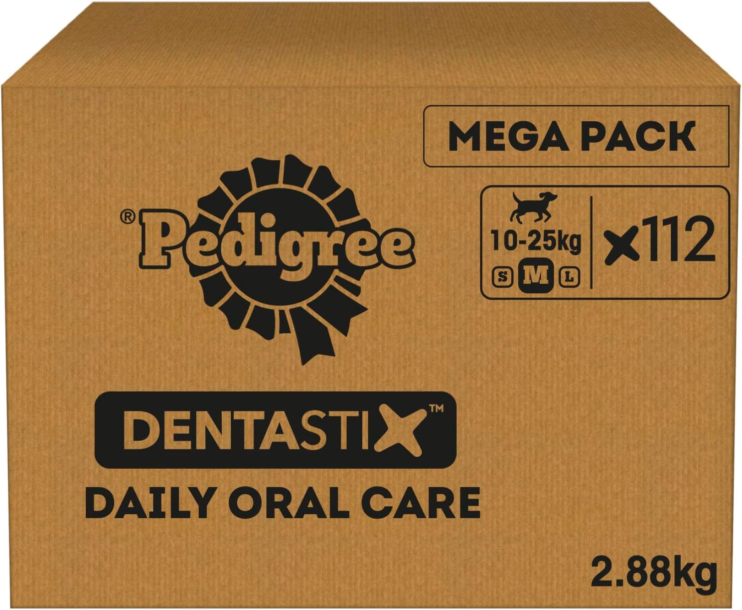 DentaStix - Daily Dental Chews For Medium Dogs (10-25 kg), 112 Sticks