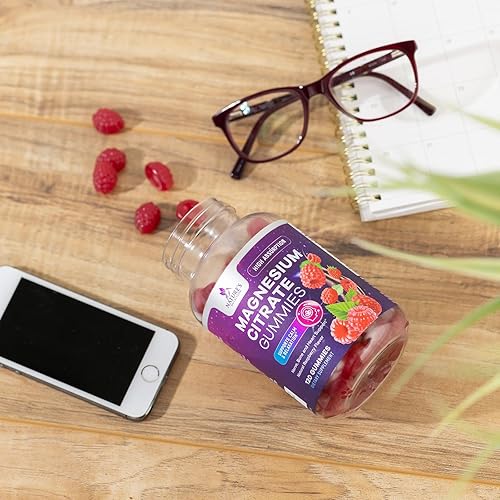 Miniatura 7 de Goma de citrato de magnesio de alta absorción, suplemento de magnesio para apoyo al estrés para adultos y niños, gomitas de magnesio tranquilas,