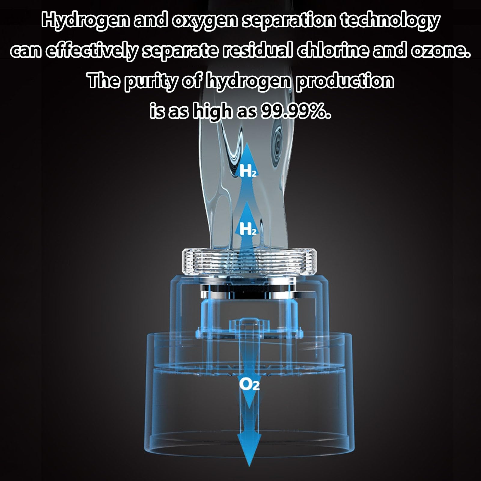 PAHION Generador De Botella De Agua Portátil Rico En Hidrógeno 3 En 1 Vidrio De Agua Rico En Hidrógeno Reutilizable 12 Minutos De Contenido De Hidrógeno Alrededor De 2000PPB Modo Dual 420ml(Black)