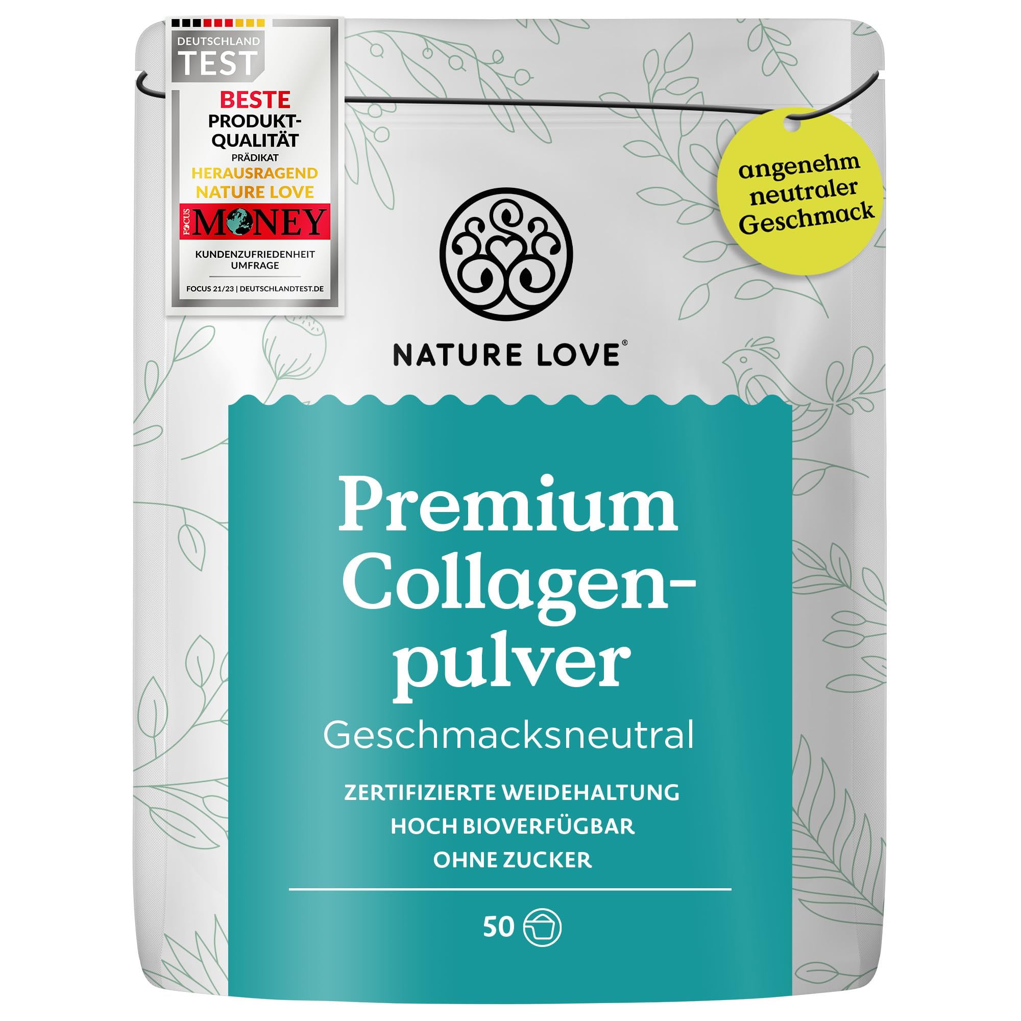 NATURE LOVE Premium Collagen Pulver – 500 g