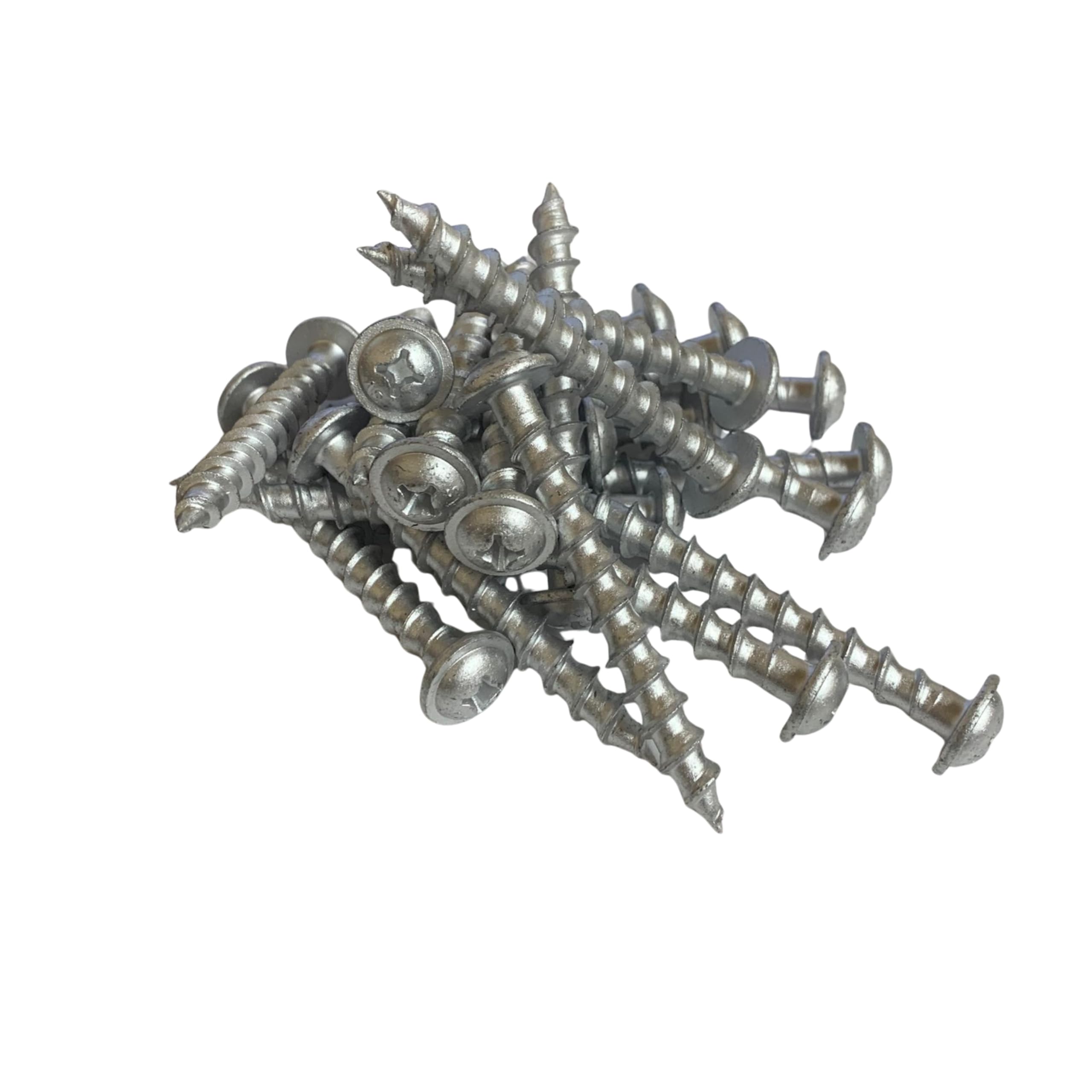 ESSVE Tornillos de hormigón celular 8 x 65 mm para hormigón ligero Ytong sin tacos, sin perforación previa, cabeza lenticular, brida C4, protección contra la corrosión para exteriores