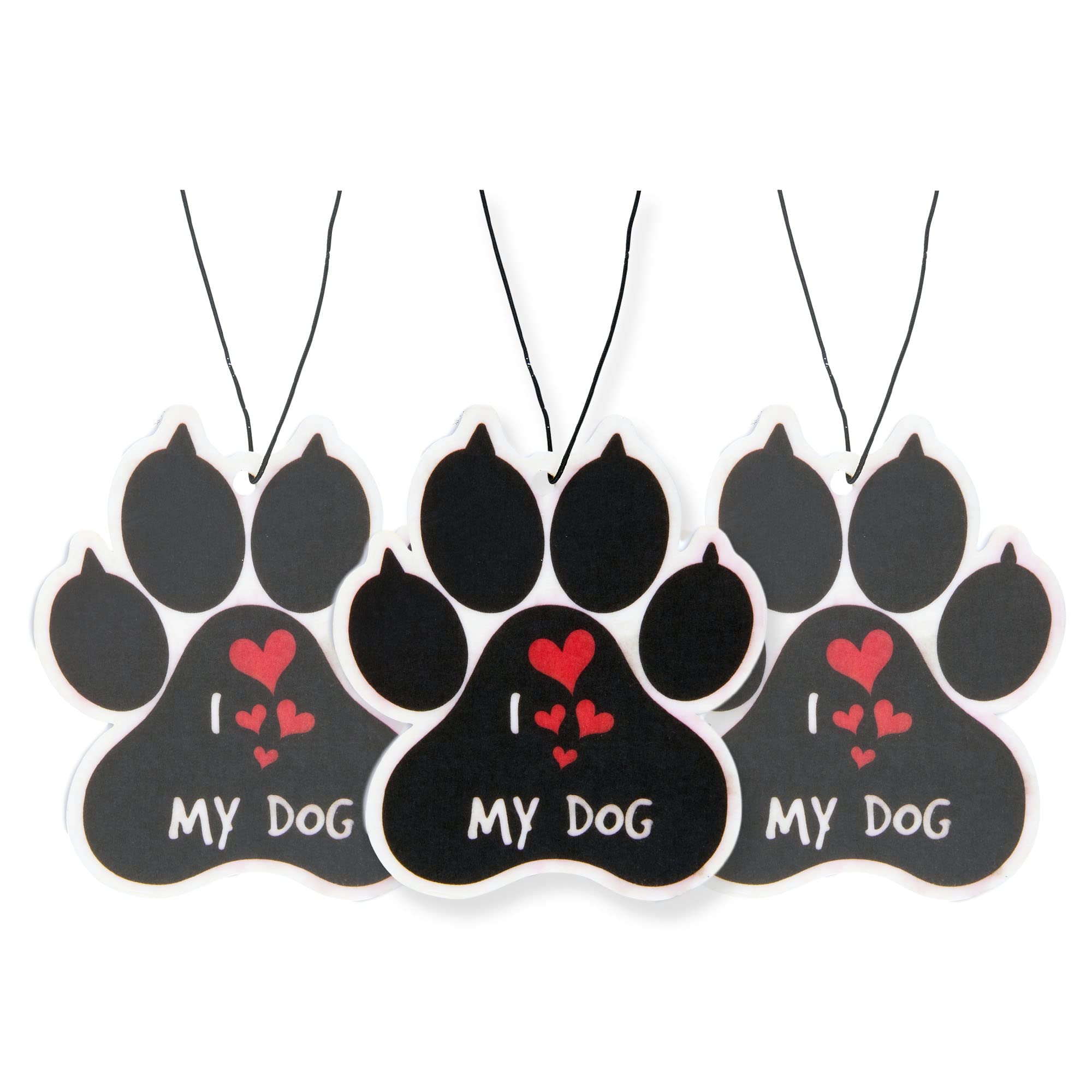 Dog Paw Car Air Freshener 4 Pack Scented With Premium Oils By Fresh Fresheners