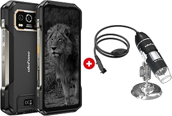 Ulefone Armor 27 Pro 5G Rugged Phone & Digital Microscope, 64MP+50MP+50MP Triple Real Camera, 24GB+256GB MTK Dimensity 6300, 10600mAh33W, 6.78" FHD+ 120Hz Corning Gorilla Screen