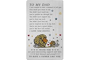 Fathers Day Sentimental Gifts for Dad from Daughter or Son - Engraved...