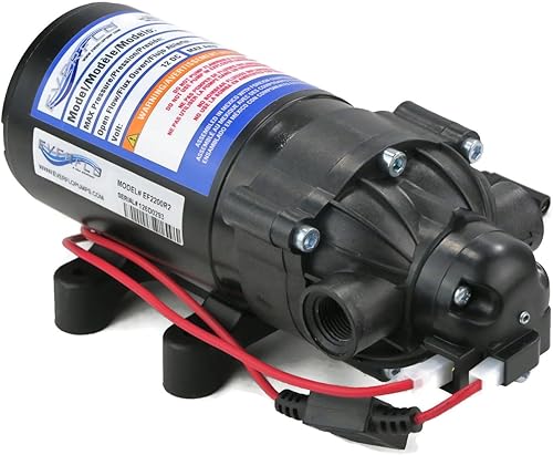 Miniatura 7 de The ROP Shop EVERFLO - Bomba de agua de diafragma de 12 voltios y 2.2 GPM, 70 psi, pulverizadores de césped, barcos, caravanas
