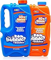 JOYIN 64oz Concentrated Bubble Refill Solution (2 Bottles) - Makes 5 Gallons for Machines, Guns, Wands - Giant Bubbles, Non-Toxic Fun