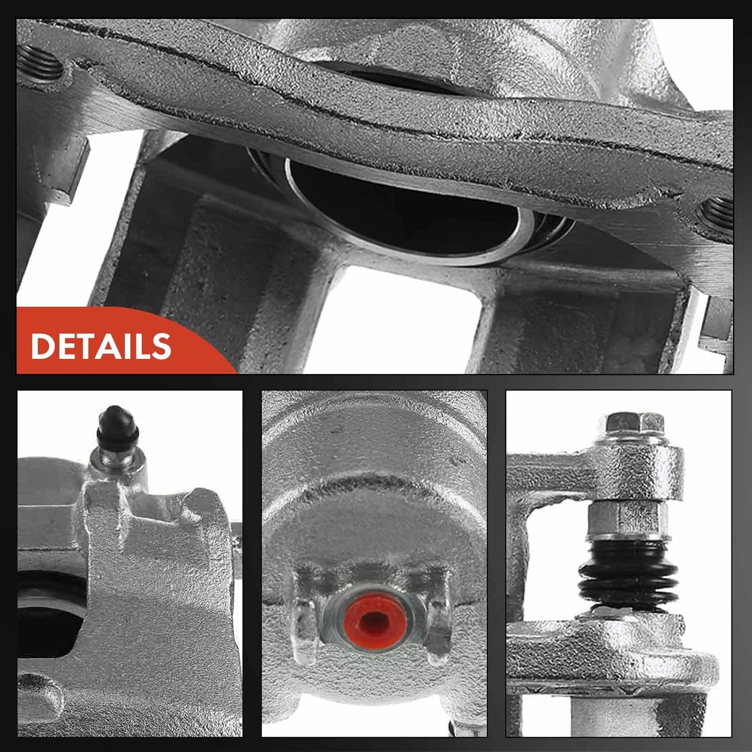 A-Premium Disc Brake Caliper Assembly with Bracket Compatible with Select Dodge, Hyundai and Kia Models - Accent/Rio 2012-2017 1.6L, Attitude 2012-2014 1.4L 1.6L - Front Left Driver Side