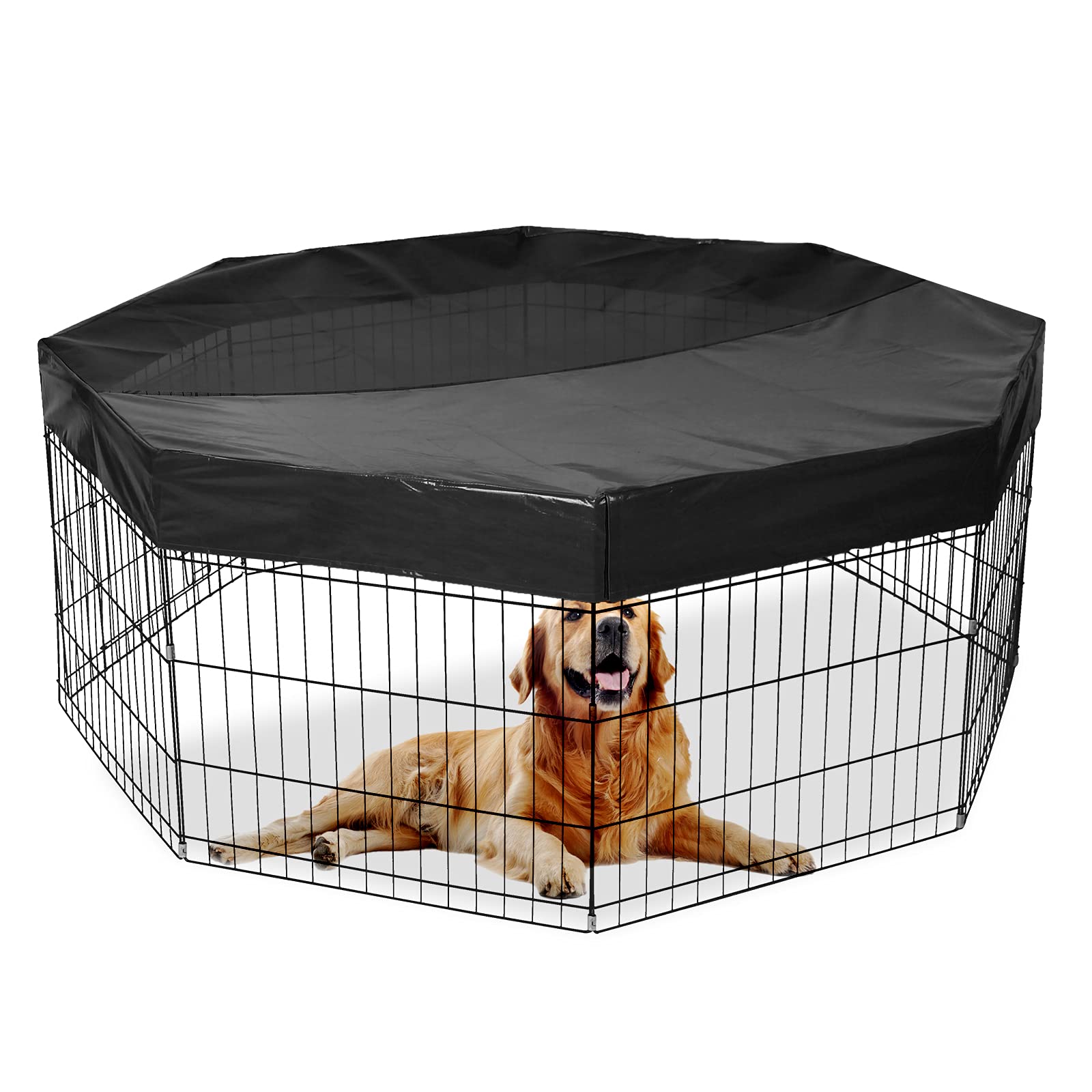 Buy GORUTIN Dog Playpen Cover, Pet PlayPen Mesh Top Cover Protect Dog