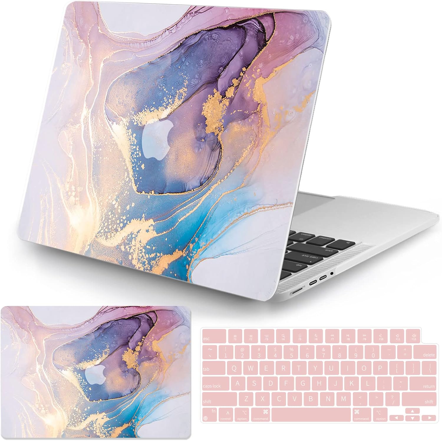 Colorful Marble Hard Shell Case for 2021 MacBook Pro Morocco