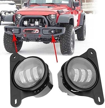 30w led fog lights for 10th anniversary front bumper for wrangler jk 07+2 Pcs