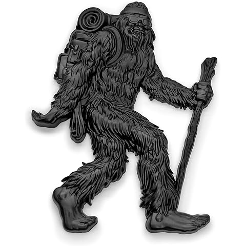 The Sasquatch Car Badge Emblem Black