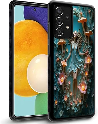 ZHONGWEI Phone case Compatible with Galaxy A01 A01Core A02S A03S A03 A04 A10 A11 A12 A13 A14 A20s A21s A22 A23 A24 with Flower-CE323Anti-Slip Phone Case