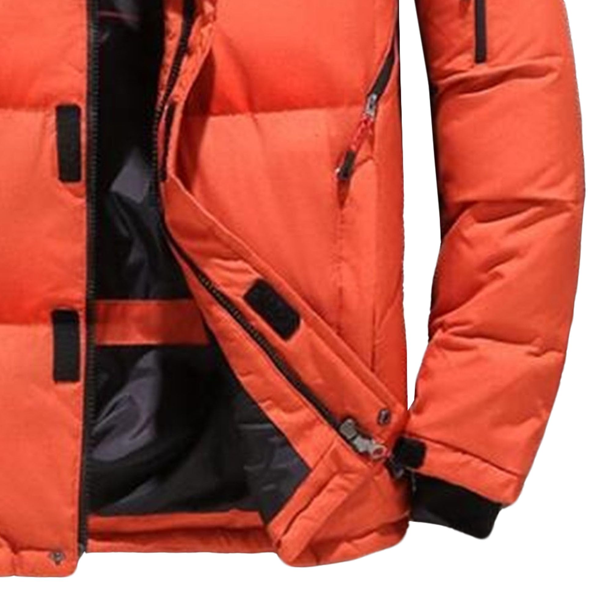 Piumino da uomo con cappuccio parka invernale spesso caldo parka casual piumino esterno termico