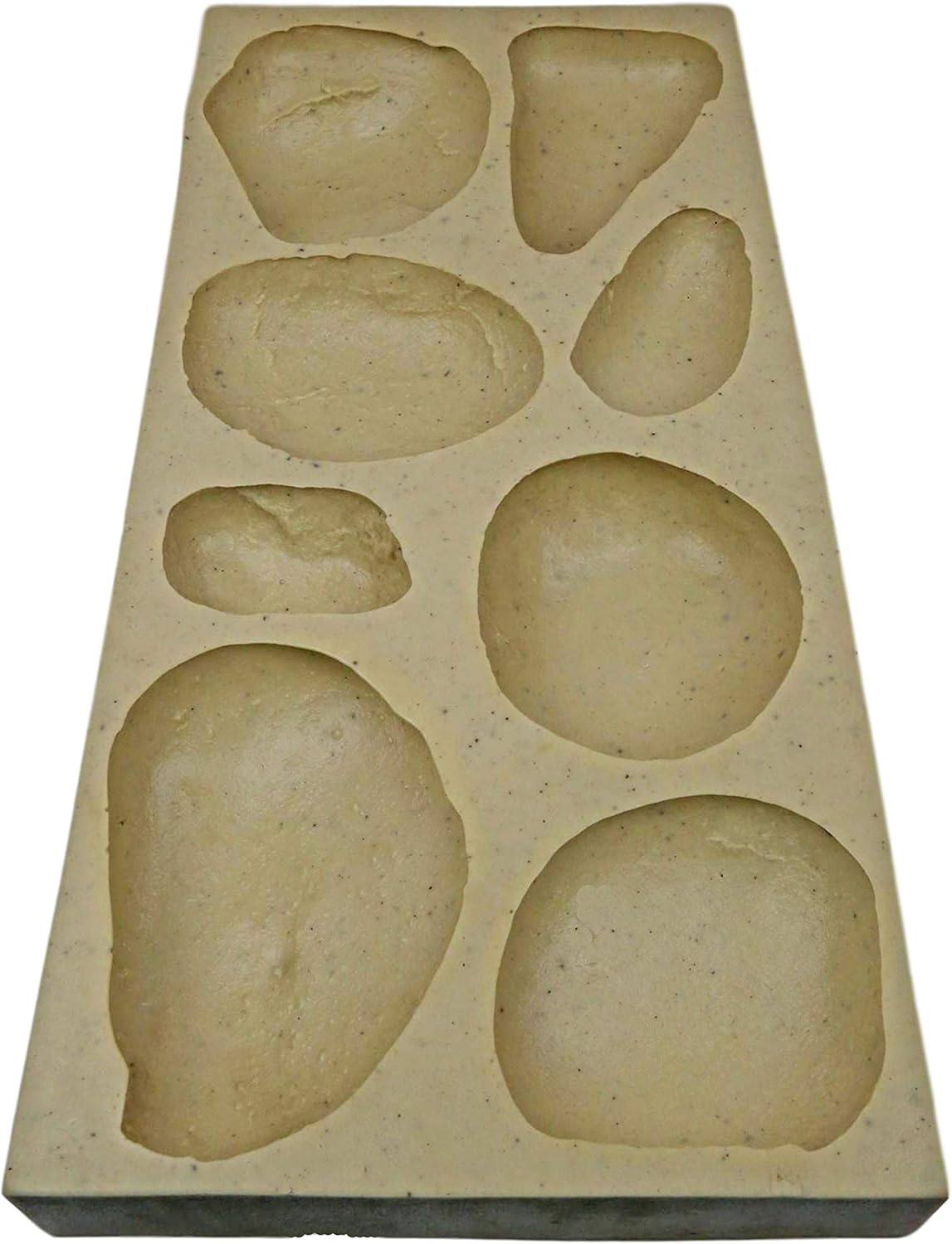 Veneer Stone Rubber Mold for Concrete, River Rock Flats, 23.75x11.5, Version 5, Recycled Material