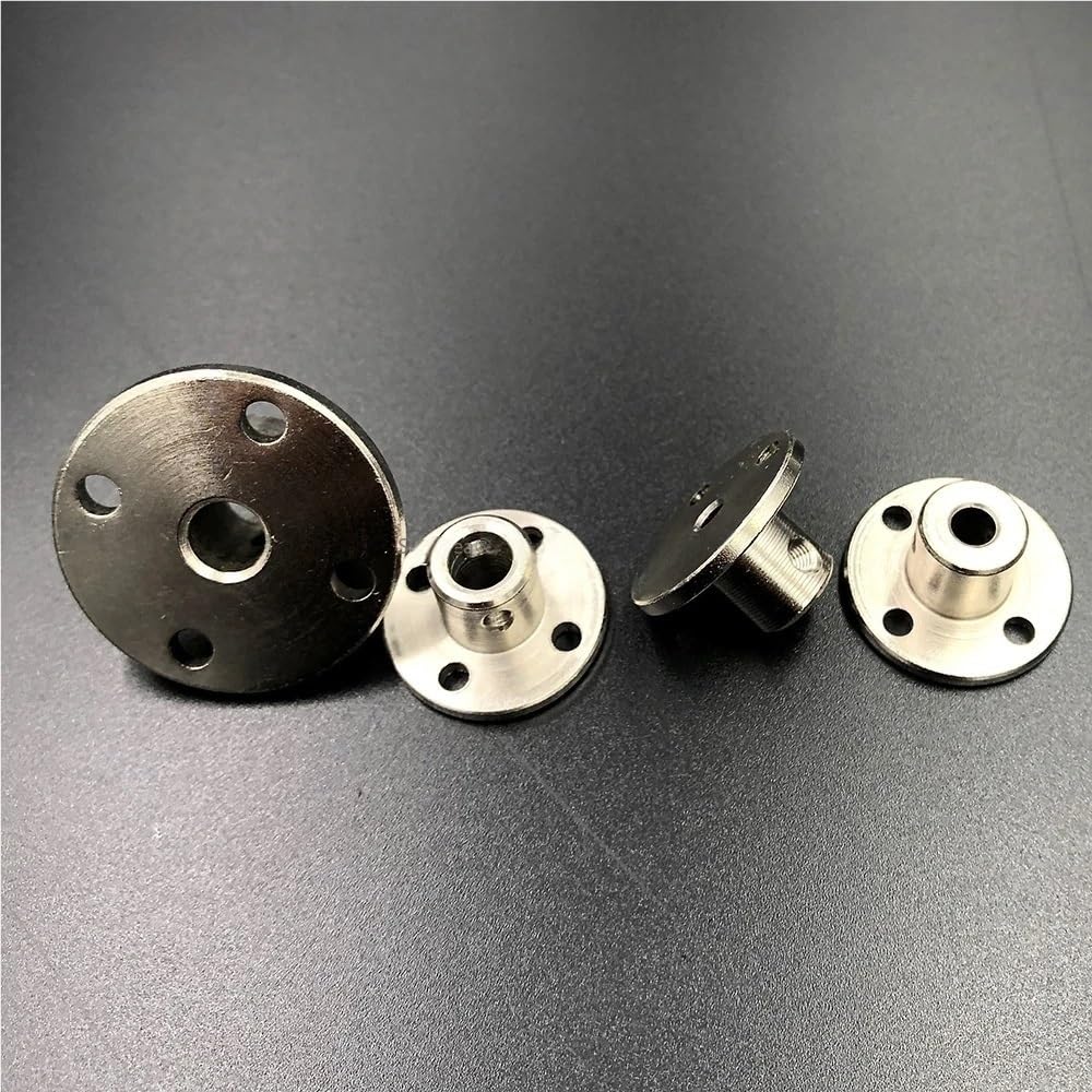 Łącznik z kołnierzem sztywnym Płyta czołowa z kołnierzem 3 mm do 14 mm, odporna na zmęczenie, 1 szt. Ze śrubą mocującą i narzędziem imbusowym(10mm)