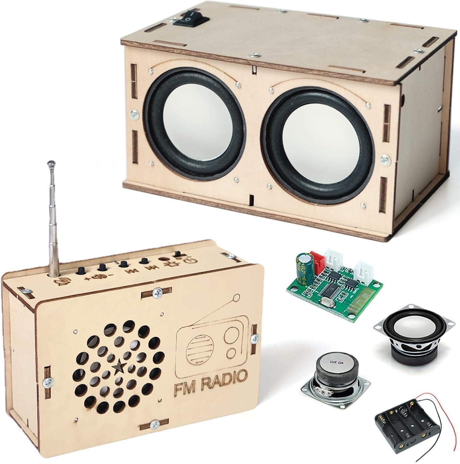 STEM Toys for Ages 8-13 Stocking Stuffers Teen Gifts for 9 10 11 12 14 15 Year Old Boys Girls Kids Science Engineering Kit Circuit DIY Electronics Project Building Speaker Radio Summer Camp Activities