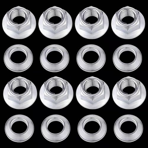 Miniatura 7 de Juego de tuercas de bloqueo M10x1.25 ATV para Yamaha Blaster Banshee Raptor Warrior YFZ450 YFZ660 Kawasaki 400 Suzuki 400