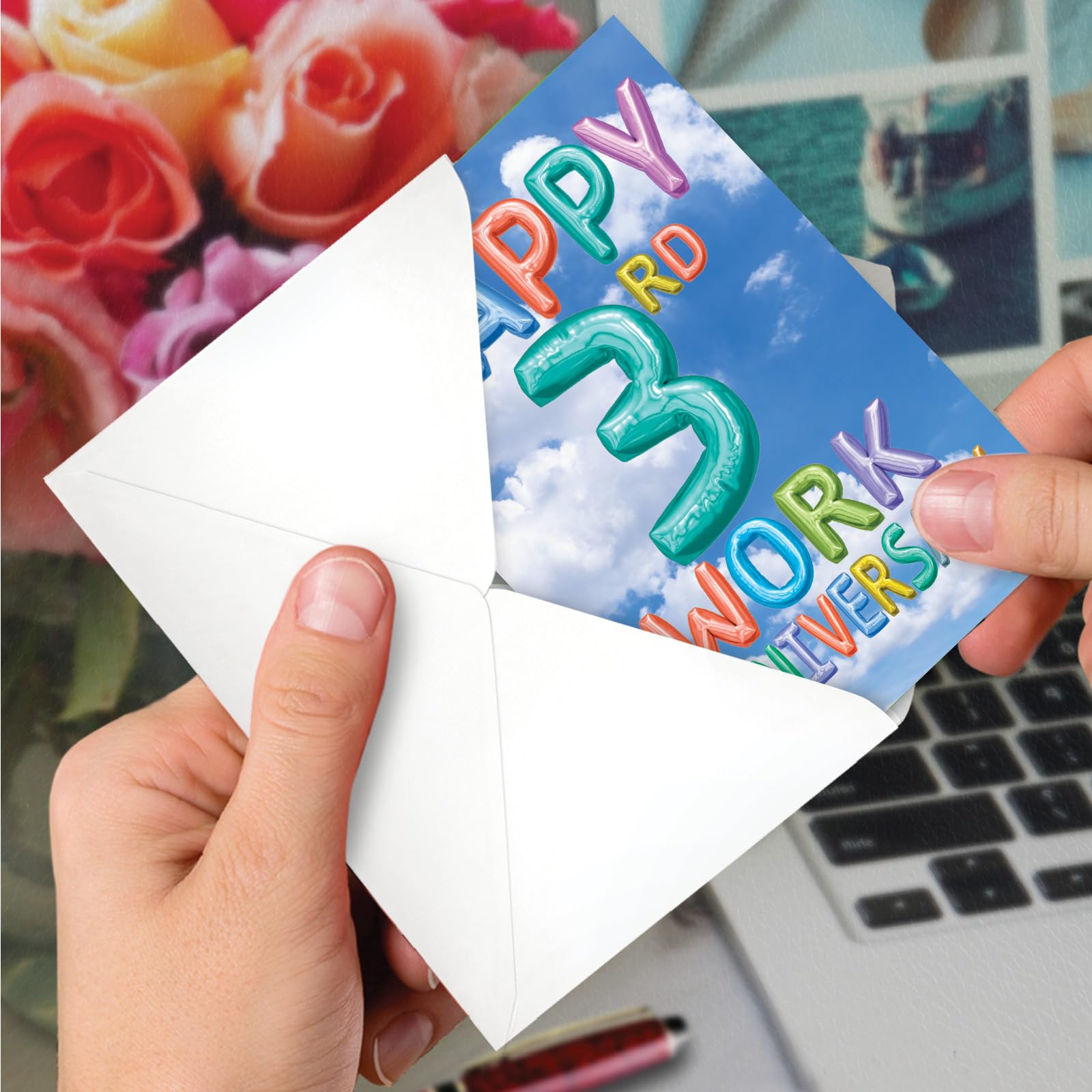 Work Anniversary Cards With Envelopes For Employees 25 Variety Assortment Pack 3 Designs Bulk Appreciation Greeting Card Set For Business 5x7 Inch Office Work Coworkers Team Vp2001