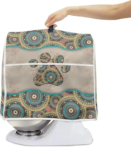 Miniatura 2 de Hinthetall Fundas para batidora de pie de mariposa moradas compatibles con freidora de aire de 6 a 8 cuartos de galón, funda lavable a prueba de