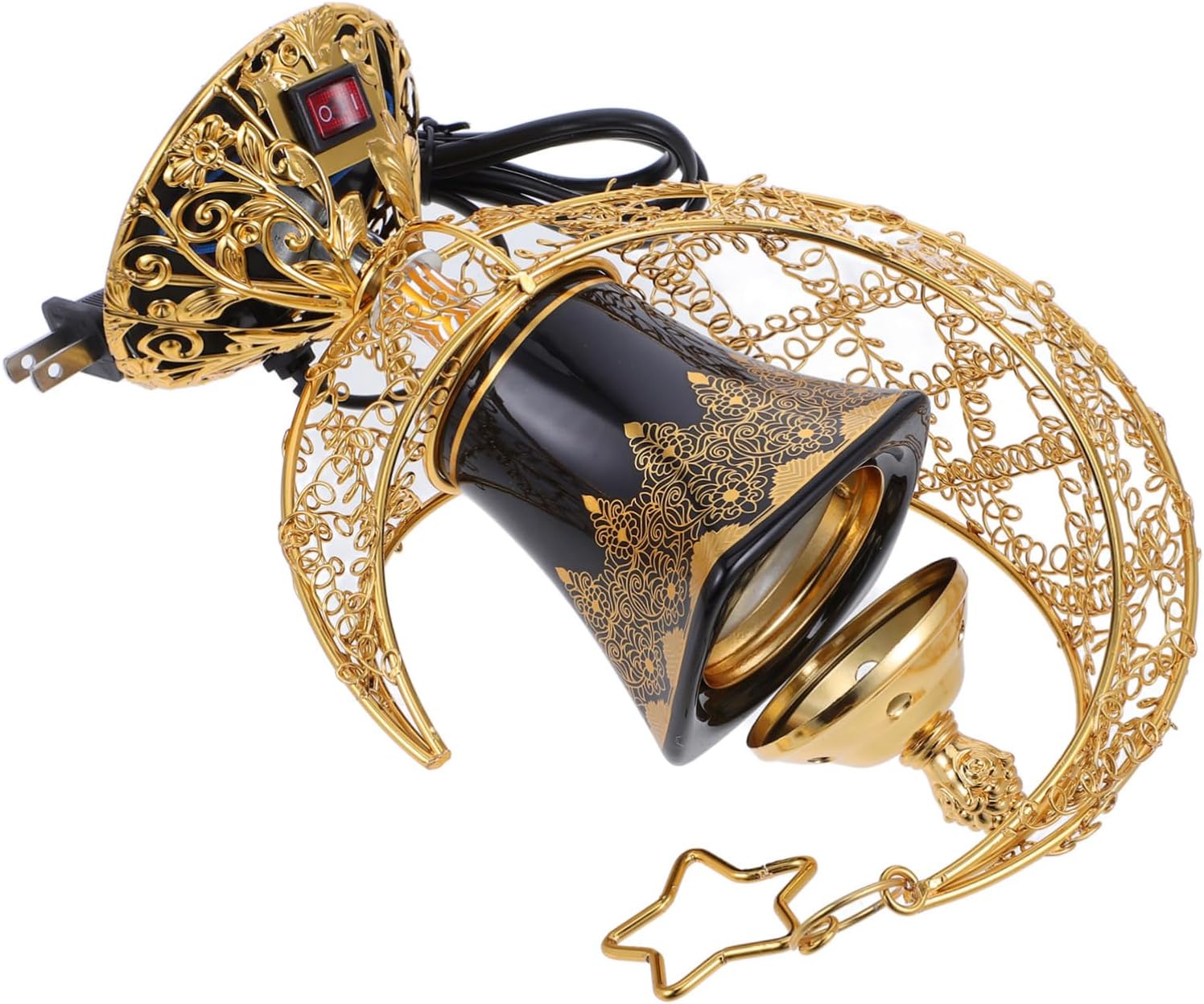 LIFKOME Decorative Electric Incense Burner Ceramic Craft Plug in Incense Holder for Home Arab Style Decor