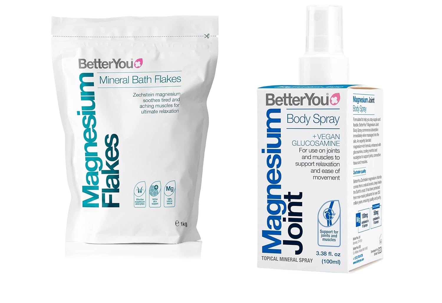 BetterYou Magnesium Flakes and Joint Body Spray Duo Helps You Stay Flexible