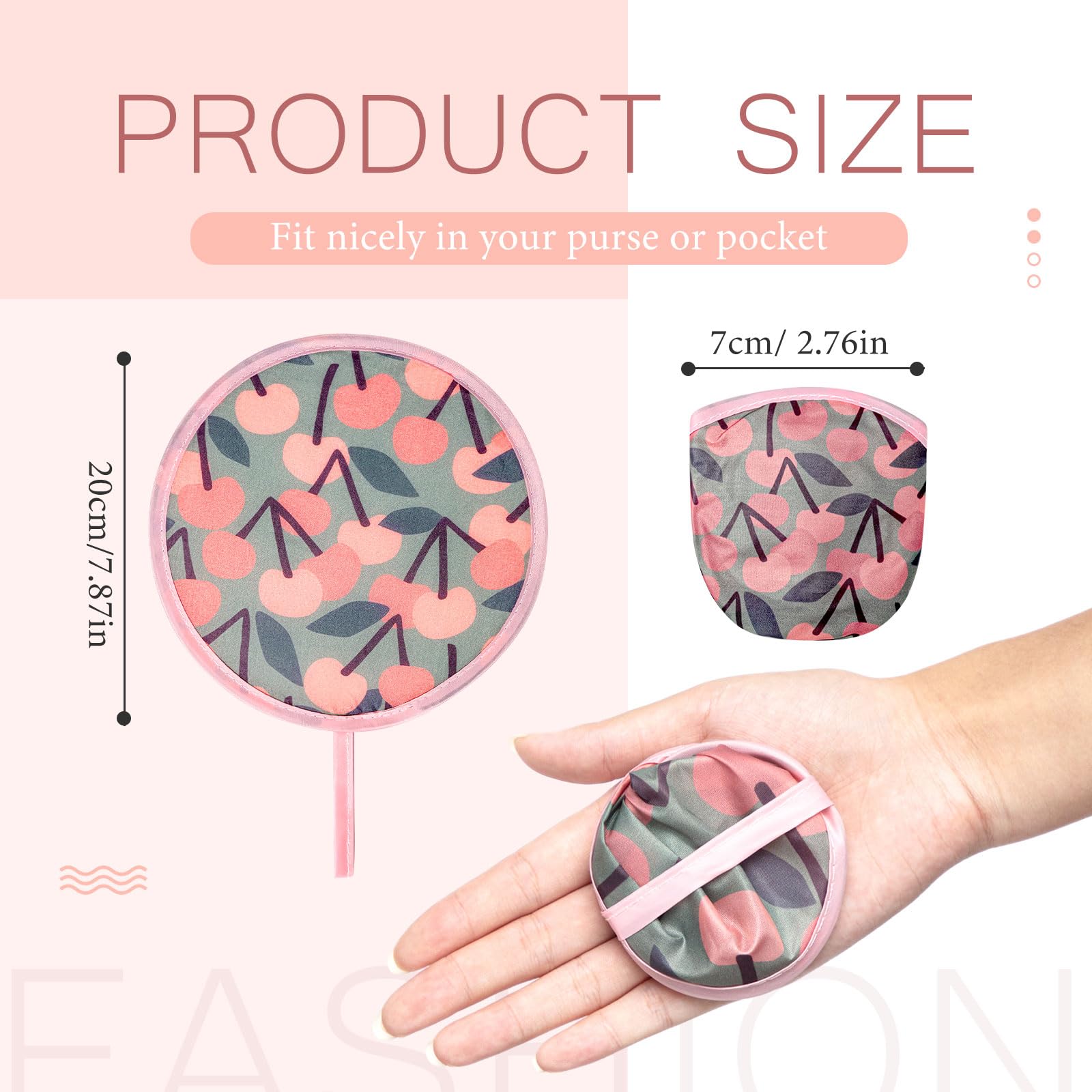 Kigley 12 Pcs Abstract Styles Foldable Flying Disc Fans with Bag, Handheld Cooling Fan Folding for Wedding Fun Birthday Party Summer Outdoor Activity Game Portable, 4 Patterns(Tropical Plants)