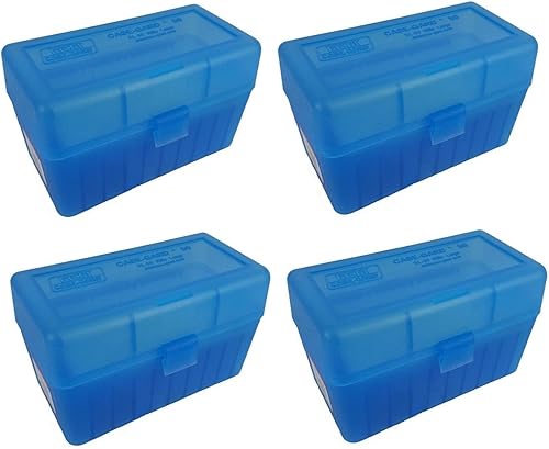 MTM 50Round flip-top 270Win 280REM 3006Rifle caja de munición (paquete de 4)