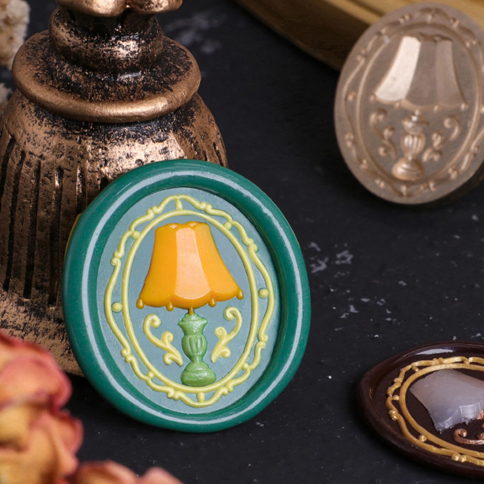 Emboss Wax Seal Stamp Head Removable Sealing Brass Stamp Head For Envelopes Invitations Greeting Cards Decorations