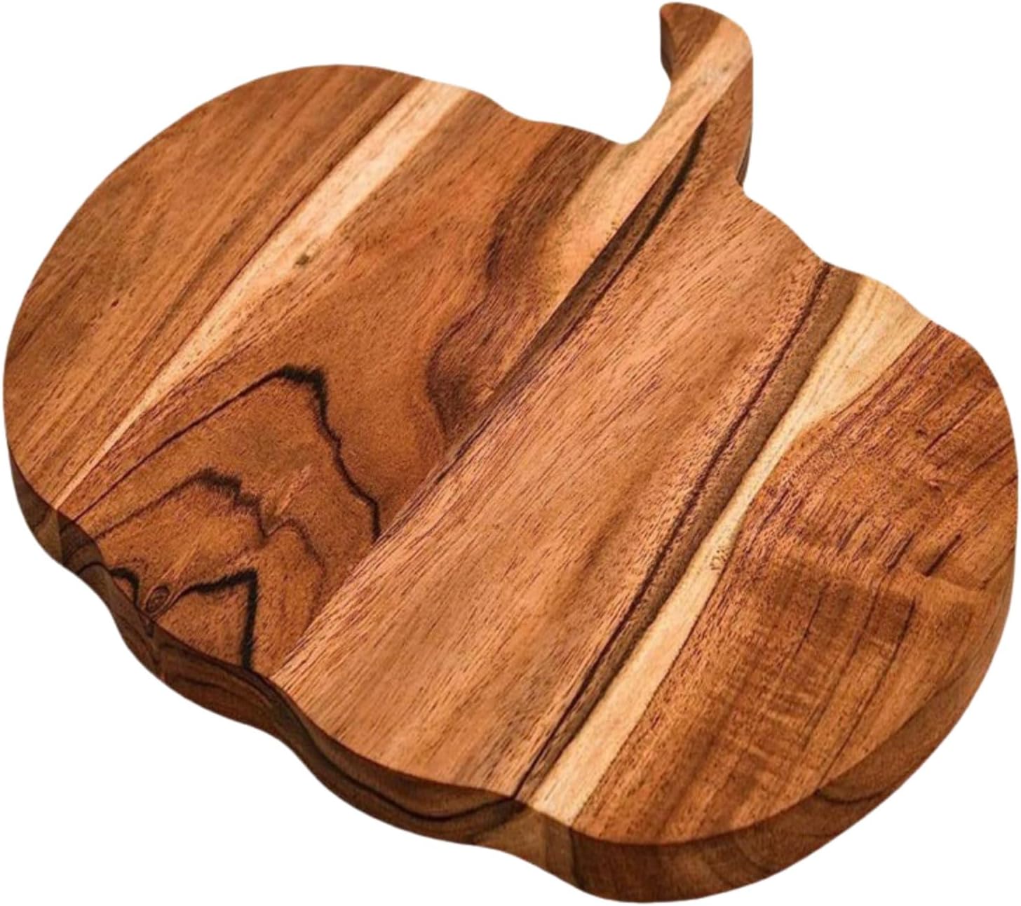 Pumpkin Shaped Wood Cutting Board with Handle, Halloween