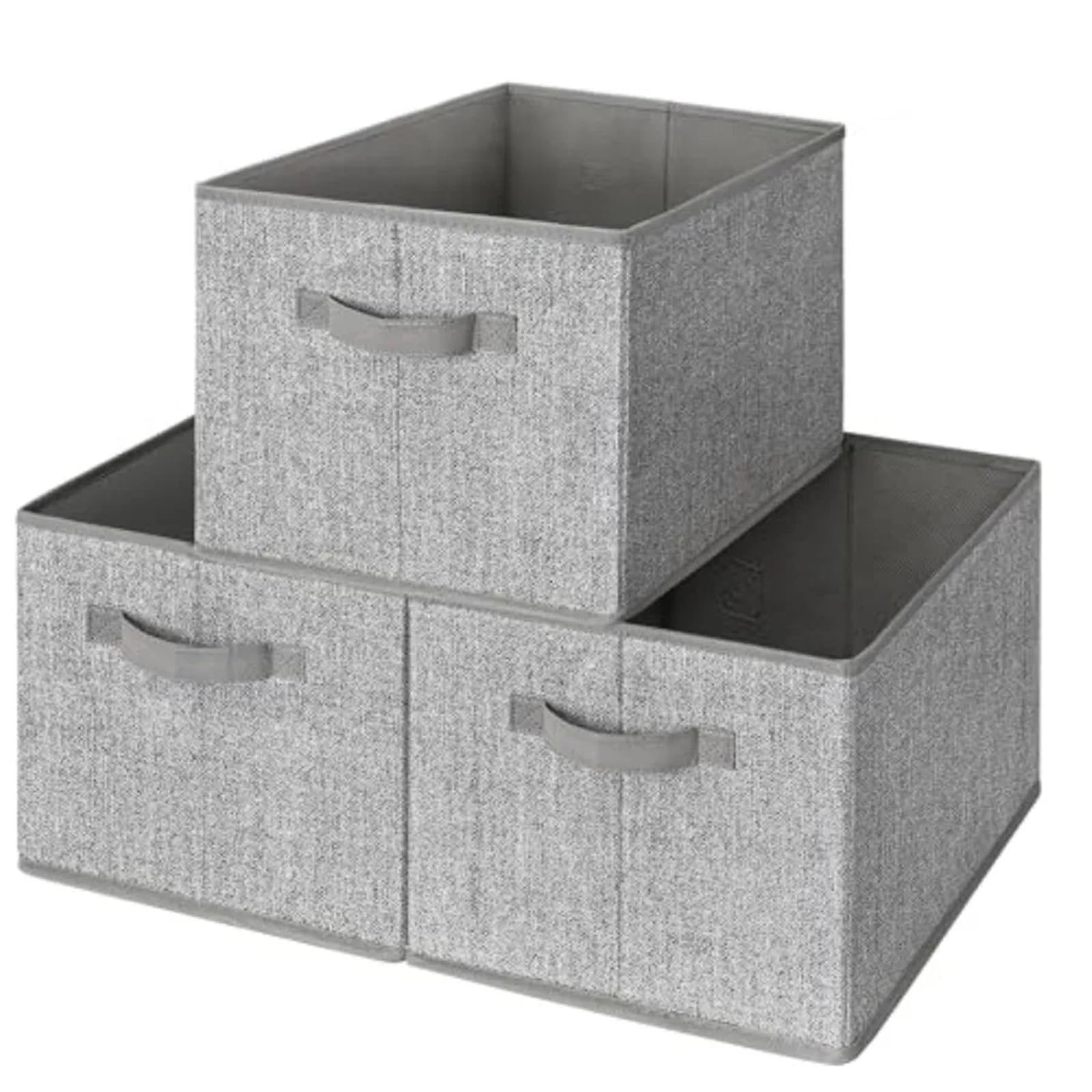 ZHSOAO 2PCS Closet Storage Bins, Baskets For Organizing, Fabric With Handles, Clothing Containers For Organiza for Clothing Bedding Blankets