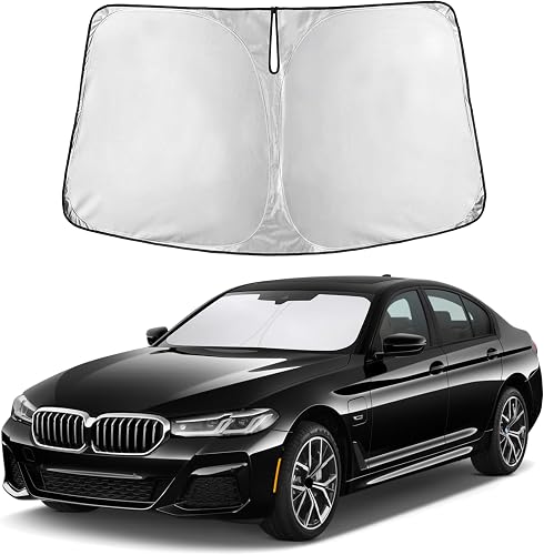 Autovir Windshield Sun Shade Fit for 2017-2021 2022 2023 BMW 5 Series