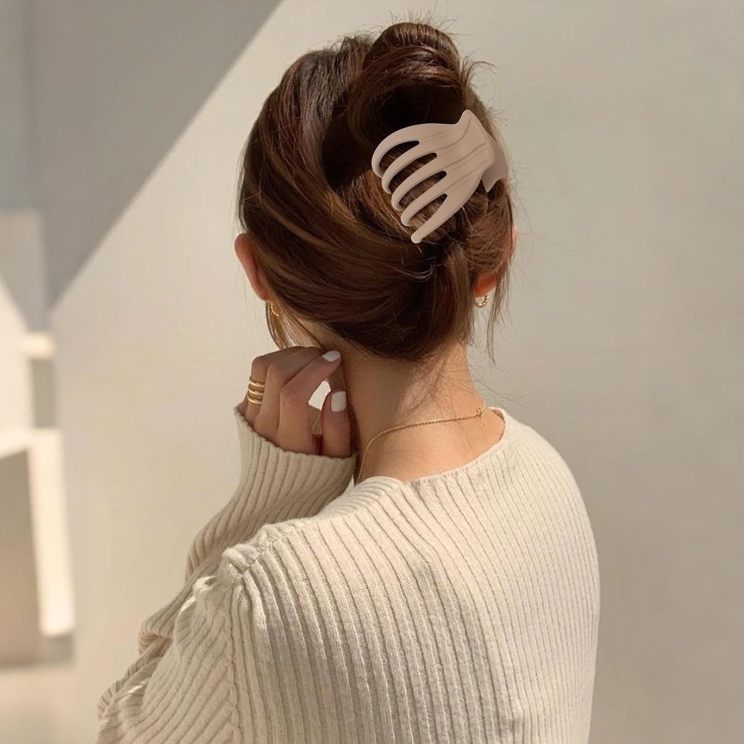 4Pcs Flat Hair Clips for Women French Claw Alligator Concord Flat Hair Clips Fashion Accessories for Women Girls - Image 3